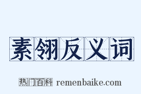 素翎反义词是什么意思的图片